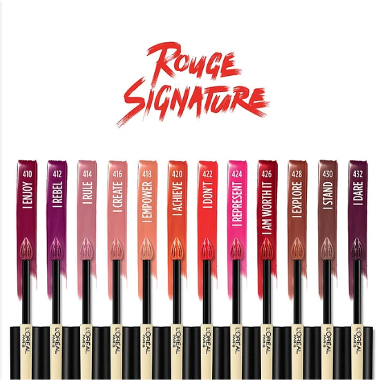 Labial Liquido L'ORÉAL PARIS Rouge Signature 24 horas