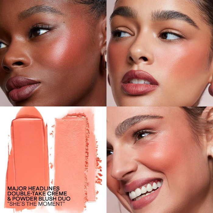 PATRICK TA  Major Headlines Double-Take Crème & Powder Blush Duo